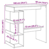 Wooden Bar Table With Storage Rack - Vantage Home