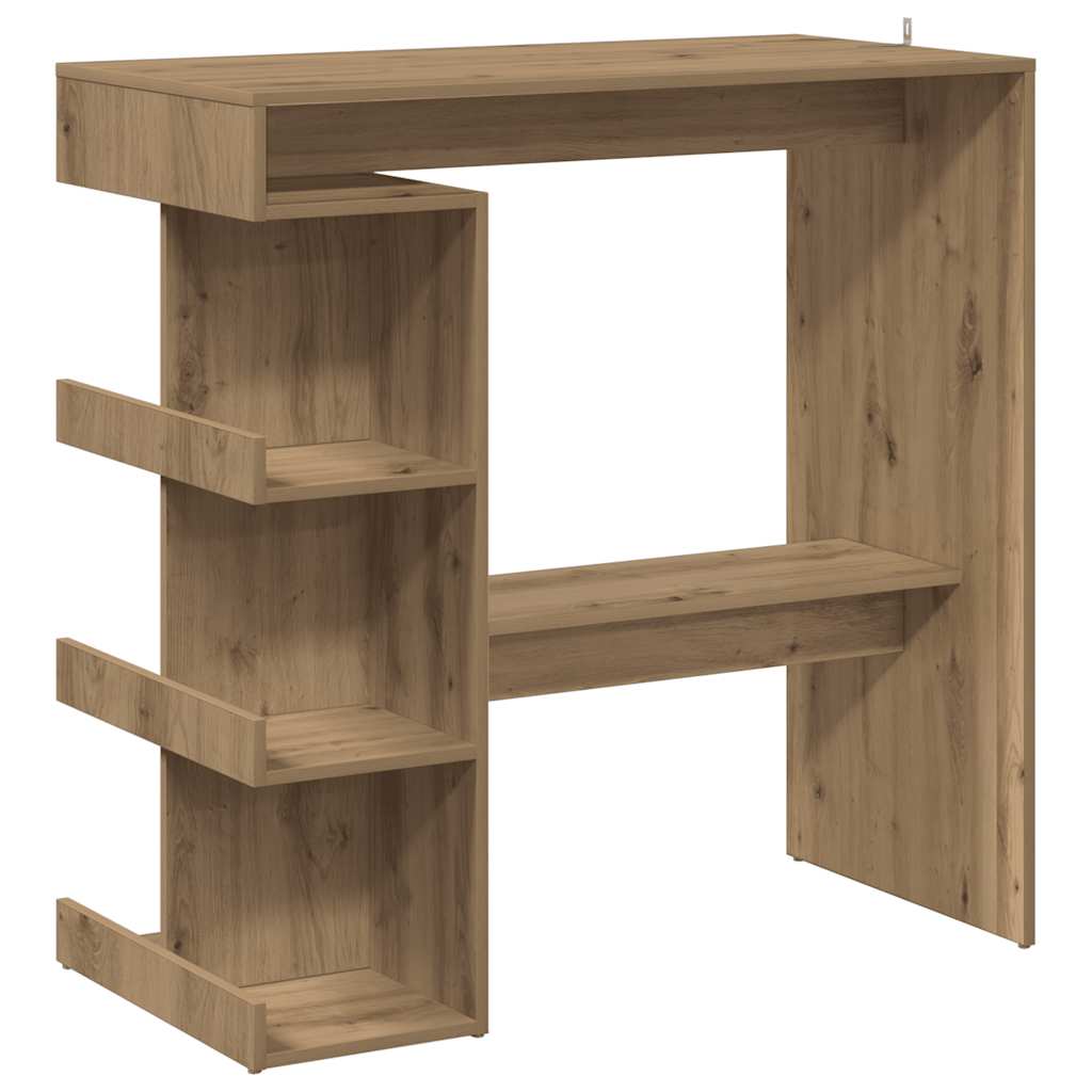 Wooden Bar Table With Storage Rack - Vantage Home