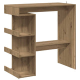 Wooden Bar Table With Storage Rack - Vantage Home
