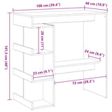 Wooden Bar Table With Storage Rack - Vantage Home