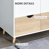 Wooden 4 Piece Bedroom Furniture Set With 2 Doors Sideboard - Velmora