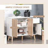 Wooden 4 Piece Bedroom Furniture Set With 3 Doors Sideboard - Velmora