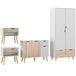 Wooden 4 Piece Bedroom Furniture Set With 3 Doors Sideboard - Velmora