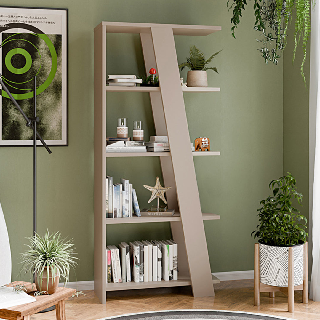 Wooden 5-Tier Shelving Unit - Natta