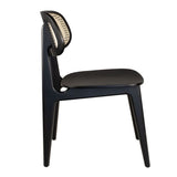 Wooden Accent Chair With Natural Cane Back - Relish