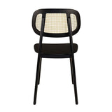Wooden Accent Chair With Natural Cane Back - Relish