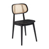Wooden Accent Chair With Natural Cane Back - Relish