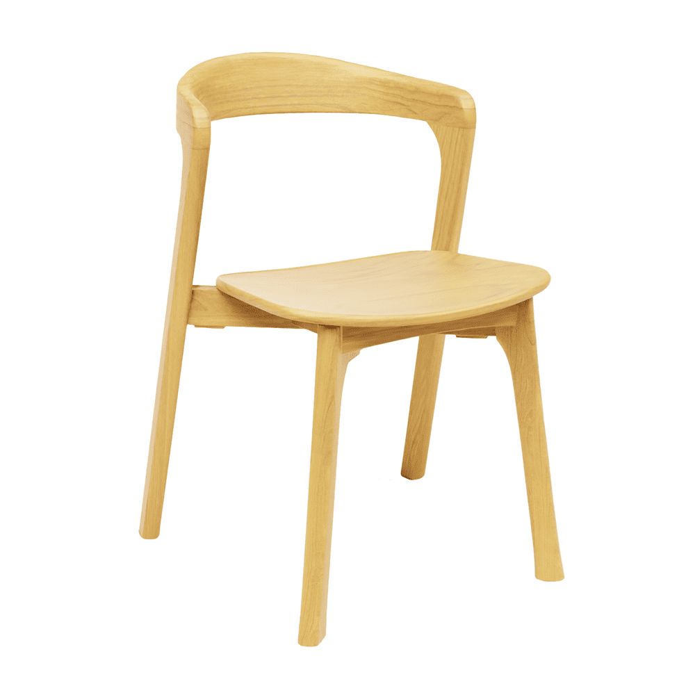 Wooden Accent Chair Stackable - Nina
