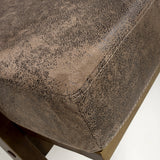 Wooden Accent Chair With Suede Effect Cushions - Hampton