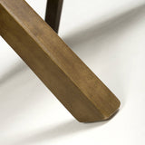 Wooden Accent Chair With Suede Effect Cushions - Hampton