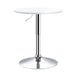 Wooden Adjustable Height Bar Table Round With Swivel Top - Velmora