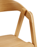 Wooden Armchair Stackable - Luca