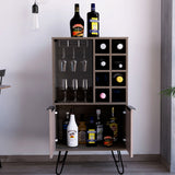 Wooden Bar Cabinet With 2 Doors - Nevada
