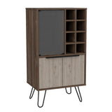 Wooden Bar Cabinet With 2 Doors - Nevada