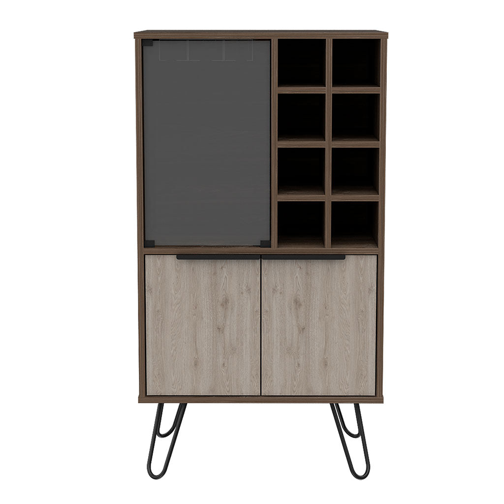 Wooden Bar Cabinet With 2 Doors - Nevada