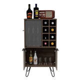 Wooden Bar Cabinet With 2 Doors - Nevada