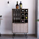 Wooden Bar Cabinet With 2 Doors - Nevada