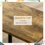Wooden Bar Stool 40cm Wide With Metal Frame in Set Of 2 - Velmora