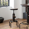Wooden Bar Stool 45cm Wide Round - Rockport