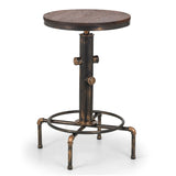 Wooden Bar Stool 66cm Wide Round - Rockport