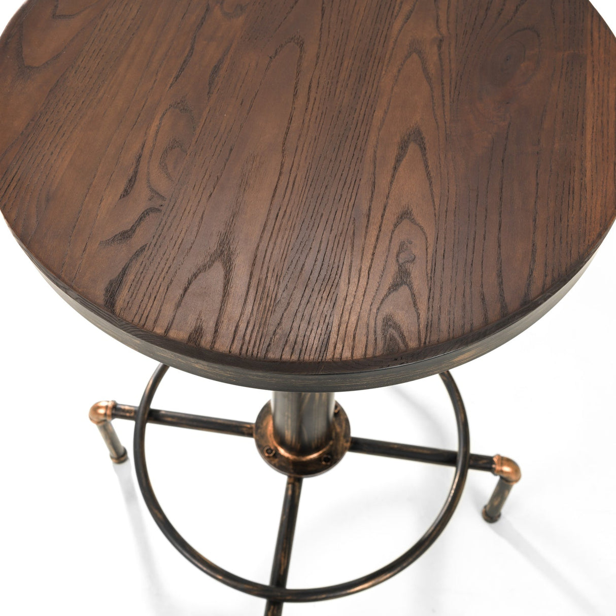 Wooden Bar Stool 66cm Wide Round - Rockport