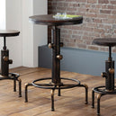 Wooden Bar Stool 66cm Wide Round - Rockport