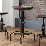 Wooden Bar Stool 66cm Wide Round - Rockport