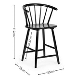 Wooden Bar Stool - Modena