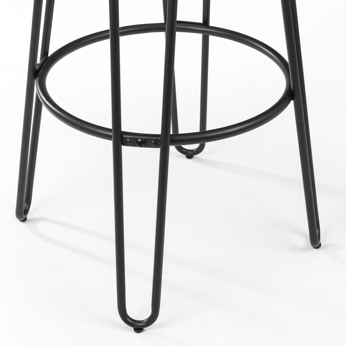 Wooden Bar Stools in Set Of 2 Round - Dalston