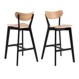 Wooden Bar Stools Set Of 2 - Roxby