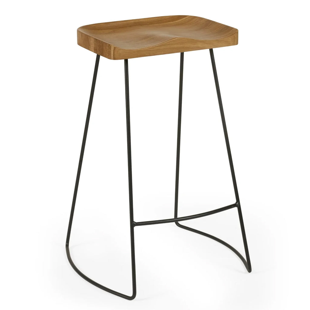Wooden Bar Stools in Set Of 2 - Travis