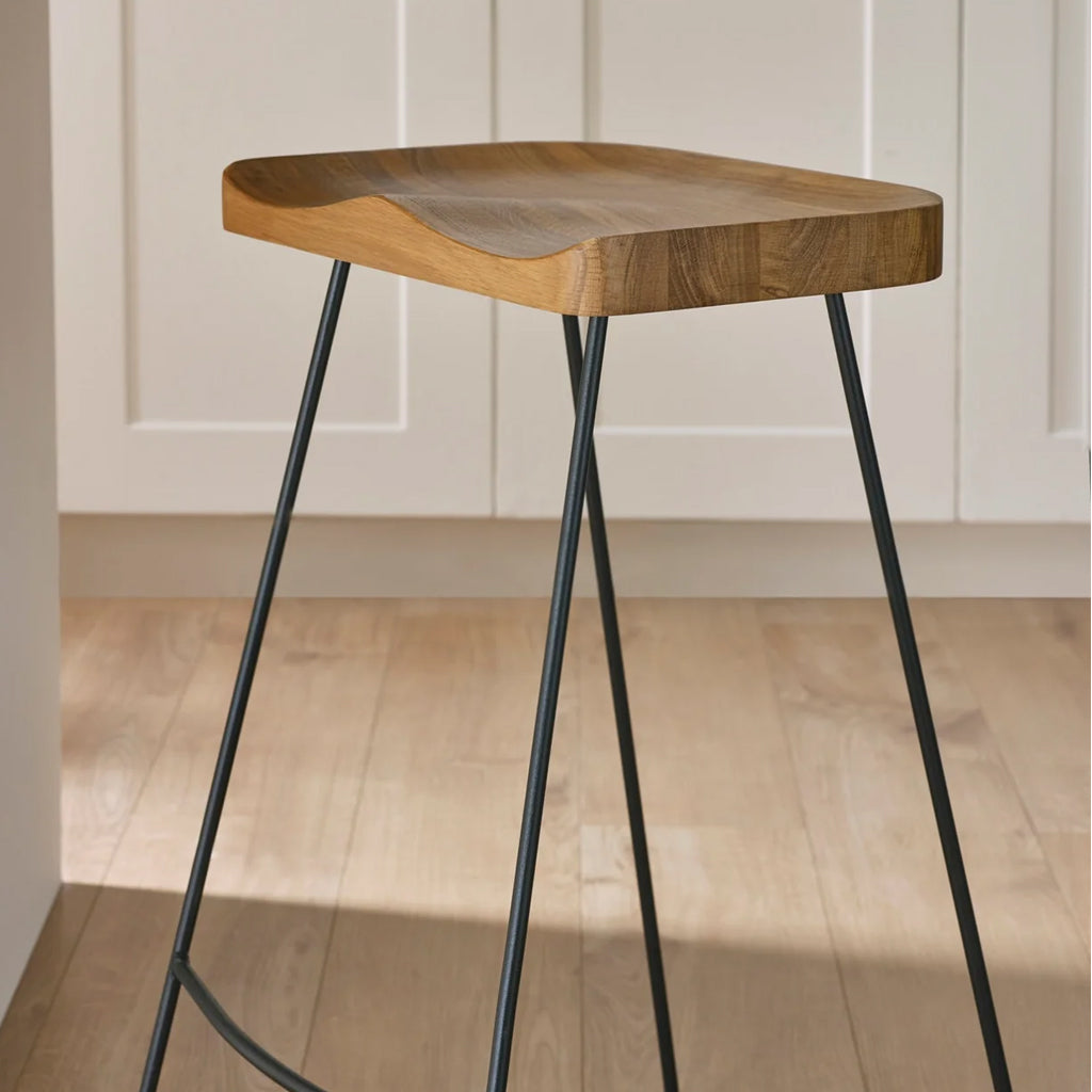 Wooden Bar Stools in Set Of 2 - Travis