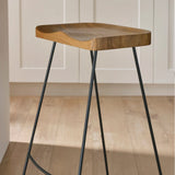 Wooden Bar Stools in Set Of 2 - Travis