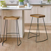 Wooden Bar Stools in Set Of 2 - Travis