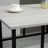Wooden Bar Table 100cm Wide Rectangular With 2 Stools in Set Of 2 - Velmora