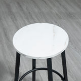 Wooden Bar Table 100cm Wide Rectangular With 2 Stools - Velmora