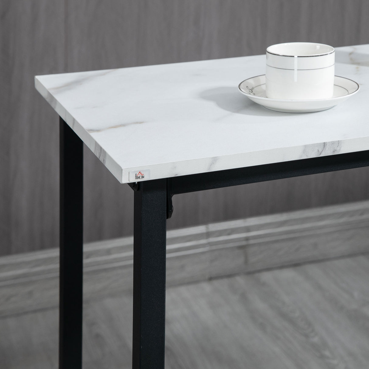 Wooden Bar Table 100cm Wide Rectangular With 2 Stools - Velmora