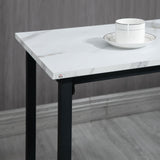 Wooden Bar Table 100cm Wide Rectangular With 2 Stools - Velmora