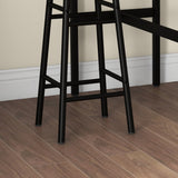 Wooden Bar Table 105cm Wide Rectangular With 2 Stools - Velmora