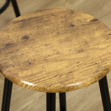 Wooden Bar Table 110cm Wide Rectangular With 4 Stools - Velmora