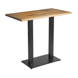 Wooden Bar Table 120cm Wide Rectangular - Windsor