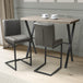 Wooden Bar Table With 2 Archer Stools - Brevik