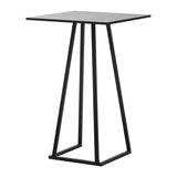 Wooden Bar Table for 2 People 70cm Wide Square - Linea