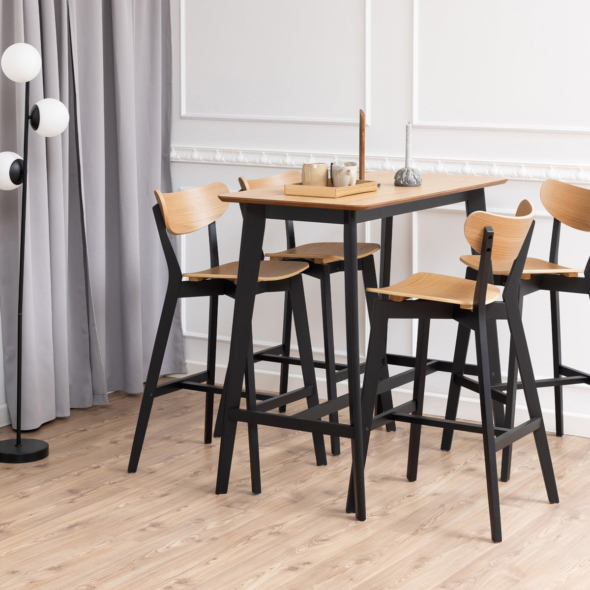 Wooden Bar Table for 2 to 4 People Rectangular - Roxby