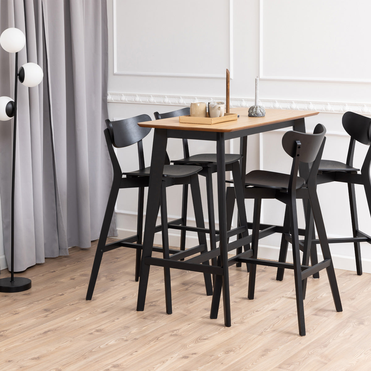 Wooden Bar Table for 2 to 4 People Rectangular - Roxby