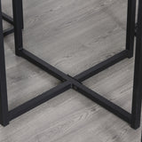 Wooden Bar Table 80cm Wide Square With 4 Stools - Velmora