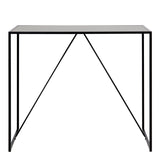 Wooden Bar Table With Black Metal Frame - Seaford