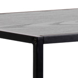 Wooden Bar Table With Black Metal Frame - Seaford