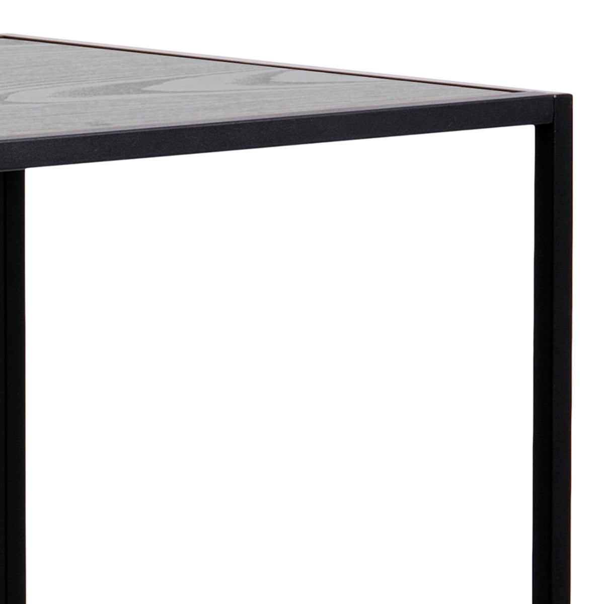 Wooden Bar Table With Black Metal Frame - Seaford