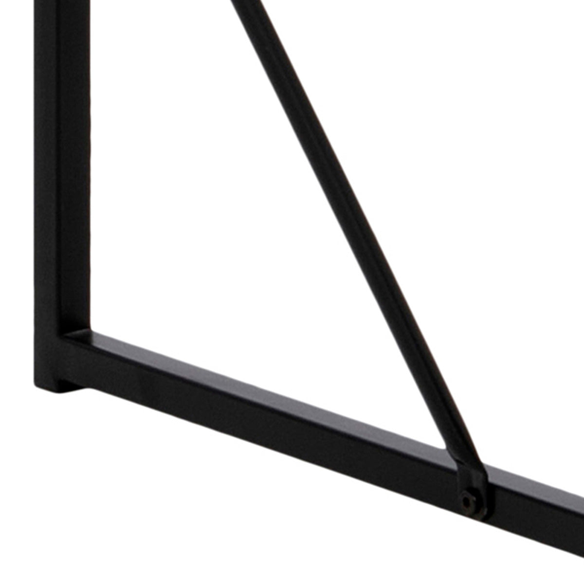 Wooden Bar Table With Black Metal Frame - Seaford